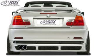RDX Heckansatz BMW E46 Coupe + Cabrio Heckschürze Heck
