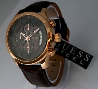 Guess Chronograph UVP 189€ Trendfarbe W14052G2 Herren Armband Uhr