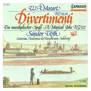 Mozart Divertimenti KV 113, KV 131, Menuett KV 122, Ein musikalischer