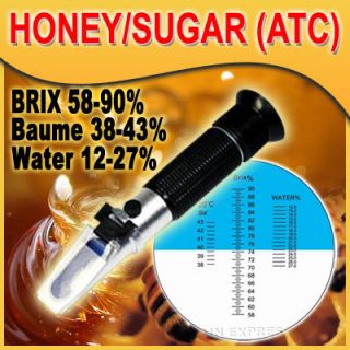 Honig / Imker / Brix 58 90 Refraktometer, Zucker ATC