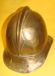 Messing Feuerwehrhelm um 1900, Gebrauchsspuren 193/11031