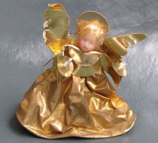 Rauschgoldengel Engel Wachsengel Weihnachtsengel GOLD