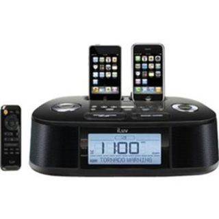iLuv IMM183 Hi Fi Dual Alarm Clock Radio With NOAA S.A.M.E. Weather