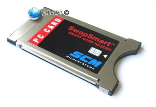 SCM SwapSmart Smart Card Reader SCR201 / SCR 201 PCMCIA