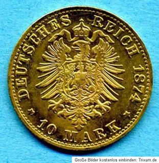 10 Mark Goldmark   Fr.Wilh.V.G.G.Großherzog von Mecklenburg Strelitz