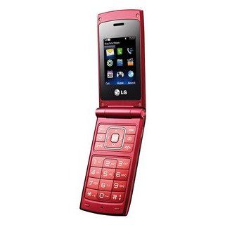 LG A133 silber/rot Handy ohne Branding Elektronik