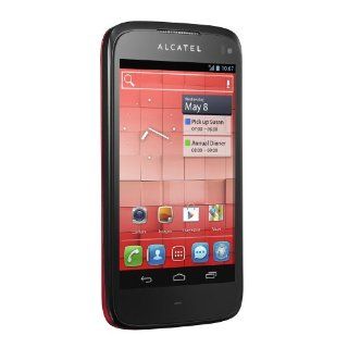 Alcatel One Touch 997D Smartphone 4,3 Zoll dunkelrot 