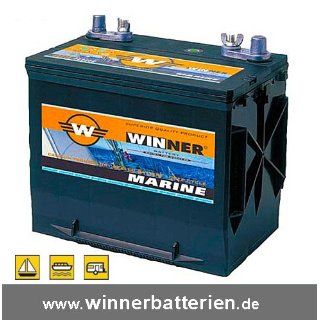 Bootsbatterie 80Ah Bordnetzbatterie Versorgungsbatterie Boot Winner