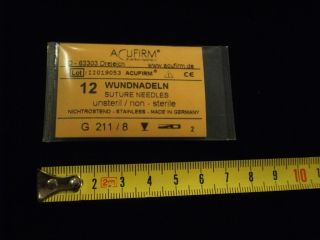 12x ACUFIRM G 211/8 Wundnadeln Wundnadel Haut & Muskel