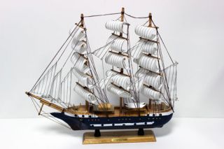 Segelschiff Segelboot aus Holz Dekoration Modell Schiff Holzschiff
