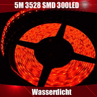 Neu LED Stripe Strip 3528 SMD Band Rot 300 LEDs Streifen Leiste 5M