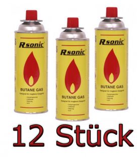 12 x 227ml Butan Gaskartusche Campinggas Butangas