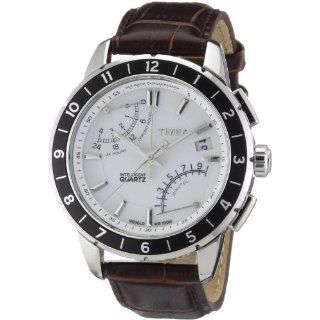 Timex Herren Armbanduhr XL IQ Fly Back Chronograph Leder T2N496
