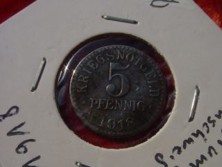 PFENNIG KRIEGSNOTGELD HERZOGTUM BRAUNSCHWEIG 1918 228