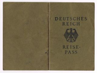 REISEPASS DEUTSCHES REICH WÜRTTEMBERG BÖBLINGEN 1930