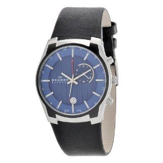 Skagen Herren Armbanduhr XL Analog Quarz Leder 853XLSLN