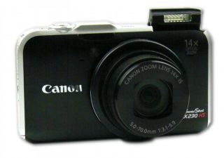 Canon PowerShot SX230 HS Schwarz, Neu Riesen 3 Zoll / 7,5 cm Display