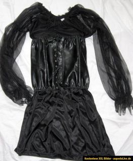 Hexe °° Vampir Kostüm °° Kleid + Corsage Gr 40 42 ° Schwarz