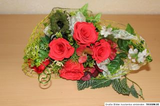 226. Strauß Gesteck Dekoartion Rosen Perlen Seidenblumen Brautstrauß