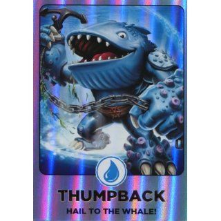 Skylanders Giants #169 Thumpback Rainbow Foil Trading Card (NOT A TOY