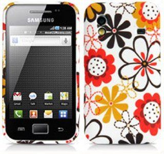 Samsung Galaxy Ace Silikoncase Cover Hülle. Blumen Schutzhülle für