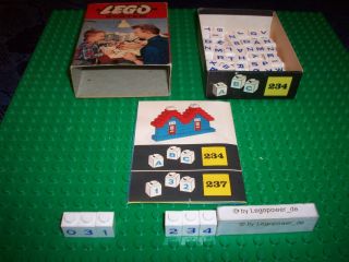 Lego® 234, 50er Jahre Buchstaben 1x1 schwarze Schiebeschachtel, BPZ