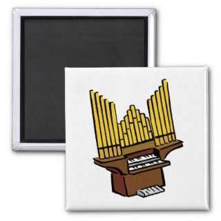 Pipe Organ Keyboard Wind Musical Instrument Magnets