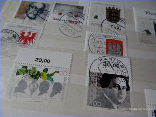Drei dicke Briefmarken Alben hunderte Sondermarken bis 2007