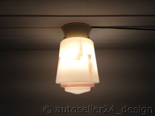 Antike Erco Leuchten Art Deco Deckenlampe Lampe Bauhaus Glas Antik