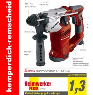 Einhell SDS Bohrhammer RED RT RH 26 Set Bohrmaschine Meisselhammer
