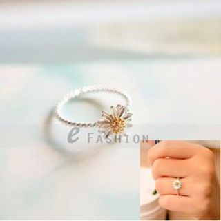 Ring Chrysanthemum Blume Style Ringe Damen Fingerring NEU 102 0195