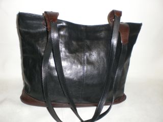 80er 80s Große Vintage Shopper Tasche Leder Dina4 Uni Messenger Bag