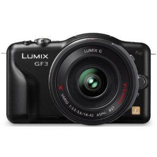 Panasonic Lumix DMC GF3WXEG K Systemkamera 3 Zoll Kamera
