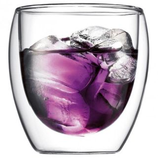 Bodum Pavina Glas, doppelwandig, 250 ml, transparent, 2er Pack