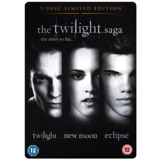 Twilight Saga Triple   Twilight / New Moon / Eclipse 3 DVDs UK Import