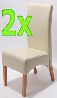 2x Esszimmerstuhl Stuhl Latina, schwarz,rot,creme,braun