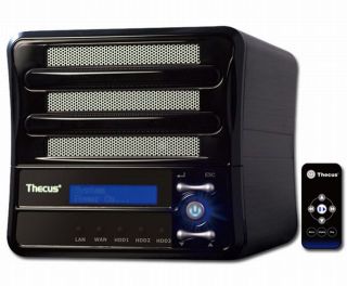 Thecus M3800 Stream Box 3 bay RAID 0 1 5 NAS und Full HD Multimedia