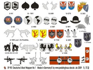 72 Deutsche U Boot Wappen No 1 901