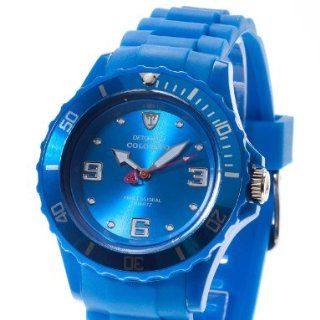 DeTomaso Trend Damen Armbanduhr Colorato 40 mm M Blue Analog Silikon