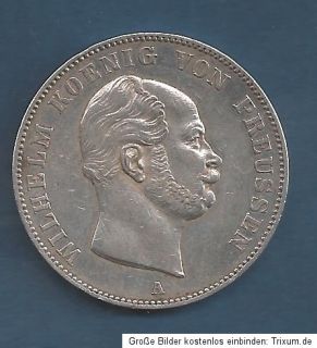 Preussen 1 Taler 1861 Wilhelm I   Silber [A747