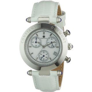 Constantin Durmont Damen Armbanuhr Visage CD VISL QZ LT STST WH