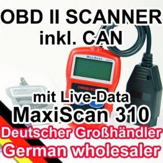 OBD2 Diagnosegerät Scanner MaxiScan MS310 inkl. CAN mit Live Data