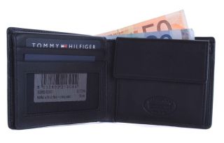 Tommy Hilfiger Brieftasche Geldbörse Eton Leder Schwarz #3