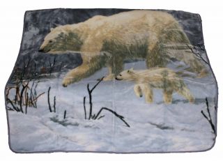 Fleecedecken ca. 200 cm x 160 cm   Eisbären No. 272