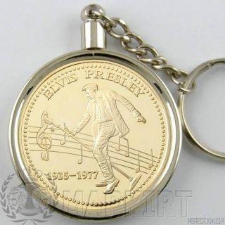 Elvis Presley Münze+Goldmünze Gold 999 verg. Anhänger