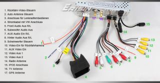 Erisin ES868GD HD 3D 7 LCD Autoradio DVB T GPS BIB Bluetooth fuer