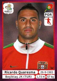 Fußball EM Euro 2012 Nr. 273 Ricardo Quaresma POR Portugal