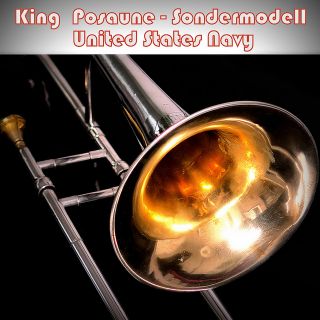 King Posaune / trombone   versilbert / vergoldet inkl. Case & MS