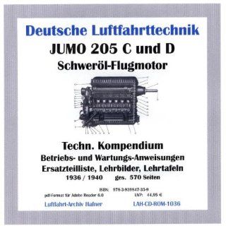 Junkers JUMO 205 C und D Flugmotor Technisches Kompendium auf CD