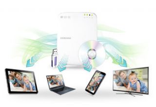Samsung SE 208BW/EUWS Optical Smart Hub externer DVD 8x Brenner (WiFi